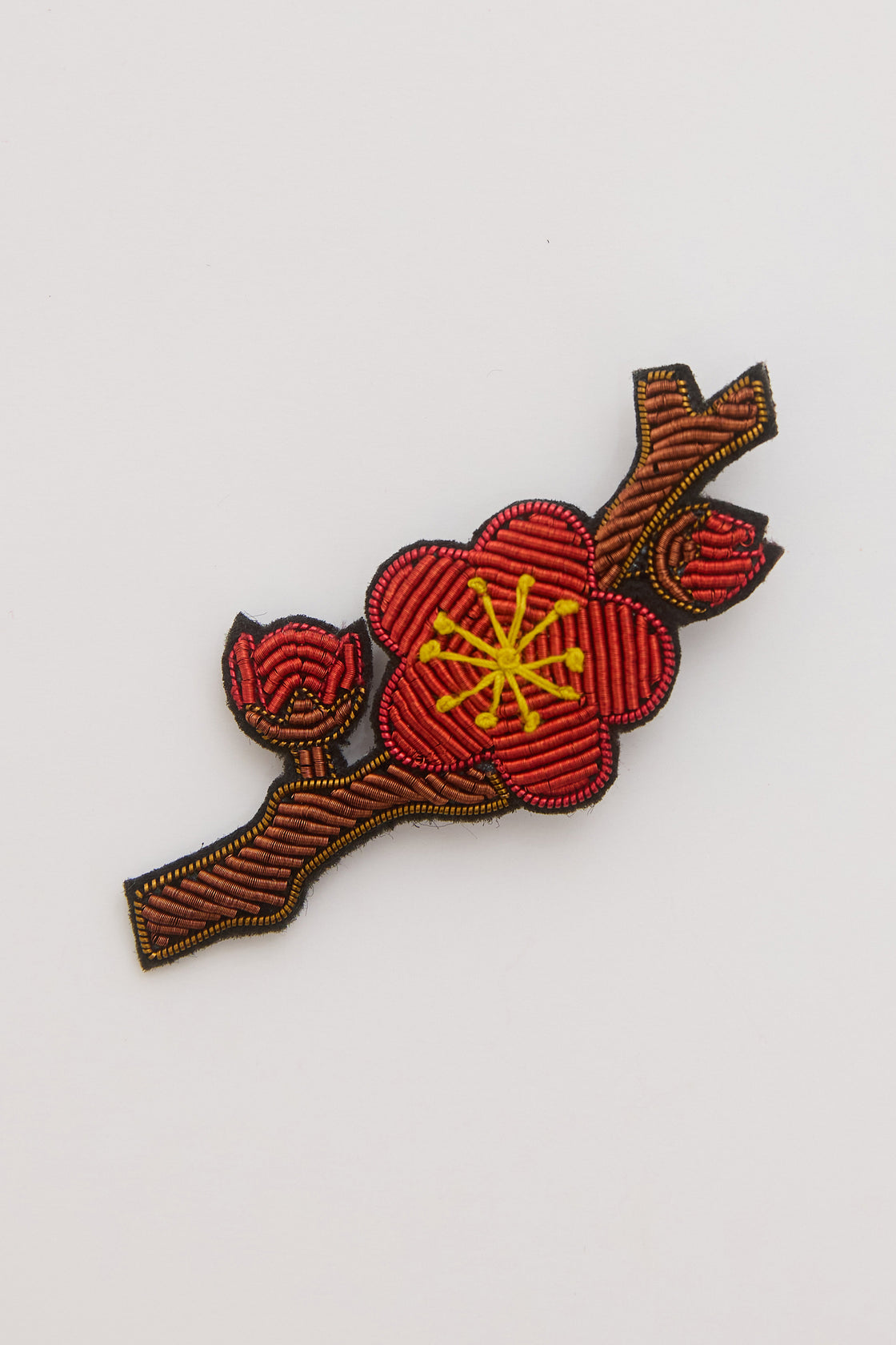 Brooch with Metallic Thread (Cherry Blossom) [PRE-ORDER]