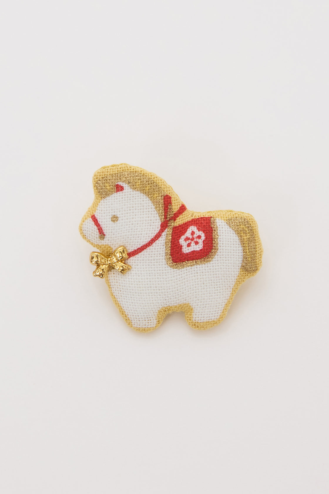 Fabric Brooch (Horse with Ribbon)