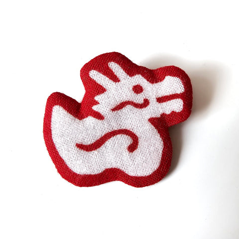 Fabric Brooch (Red Dragon) [PRE-ORDER]