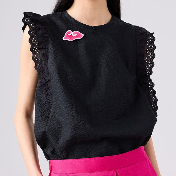 Fabric Mega Mendung Brooch