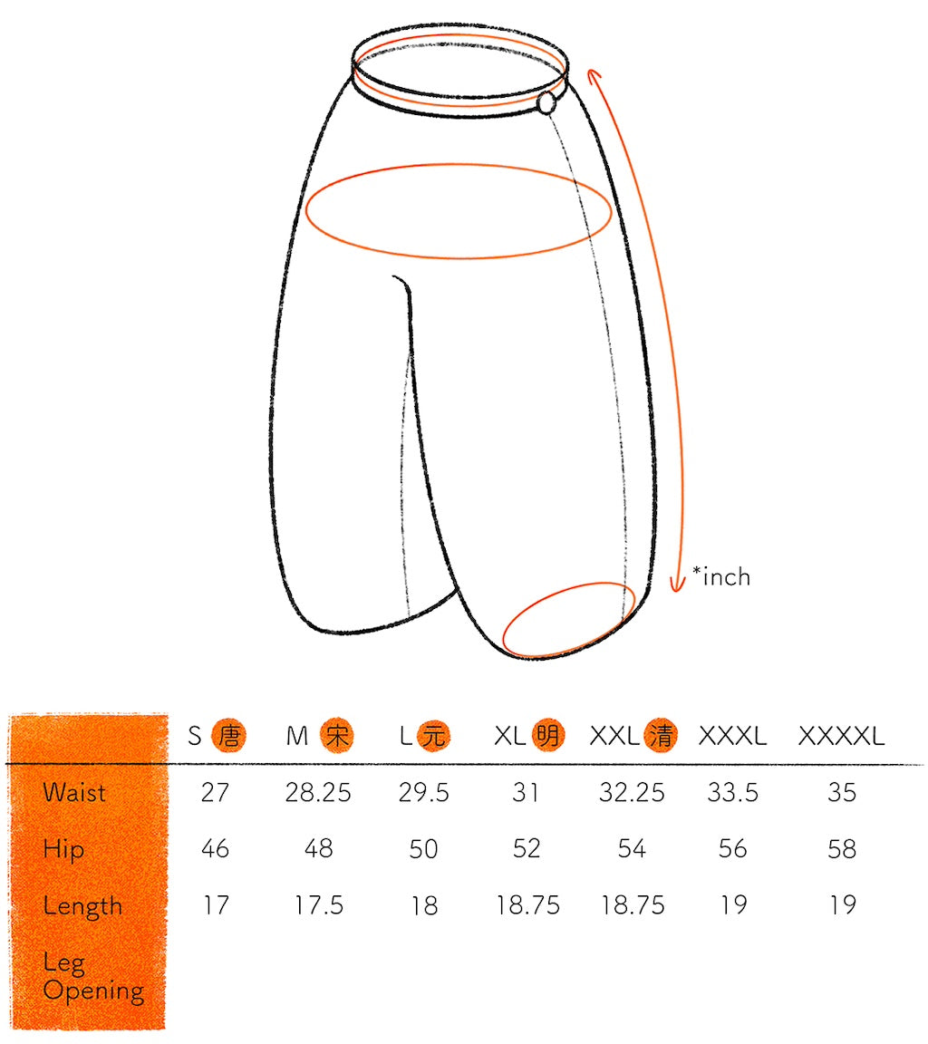 PT Shorts Flared Salt Shrunk