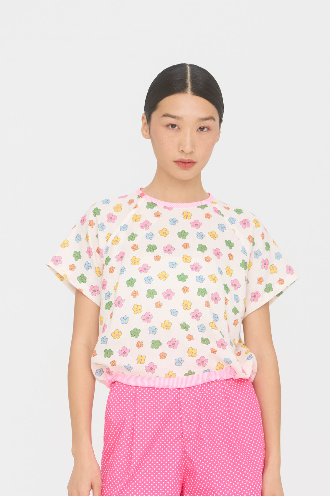 TP Amah Cropped Pull String Flowers [PRE-ORDER]