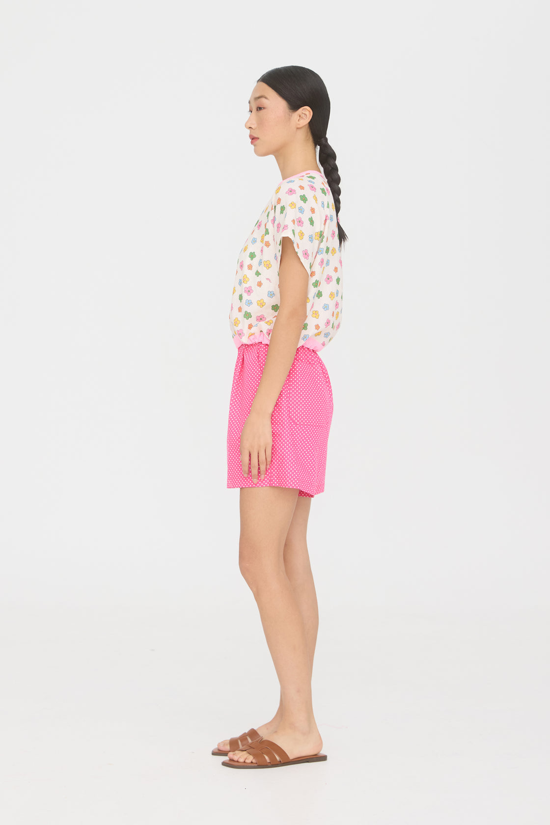 TP Amah Cropped Pull String Flowers [PRE-ORDER]