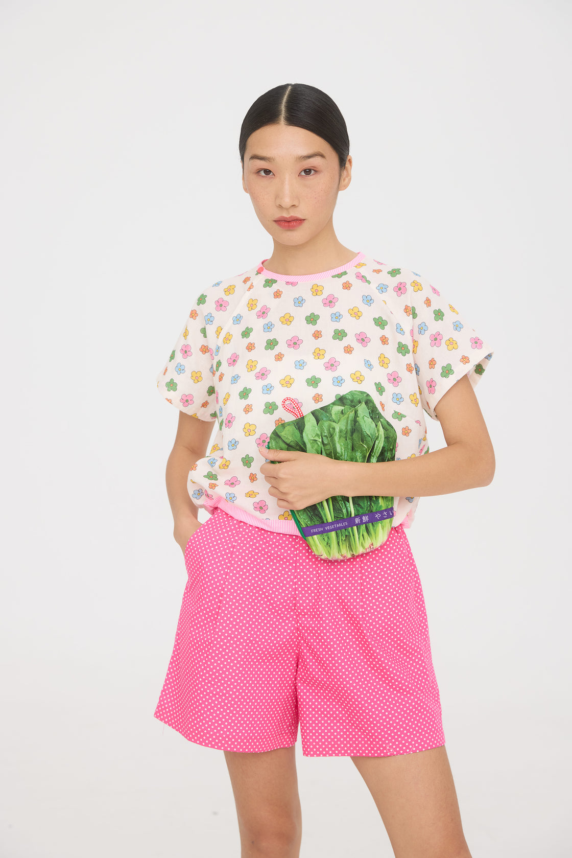 TP Amah Cropped Pull String Flowers [PRE-ORDER]