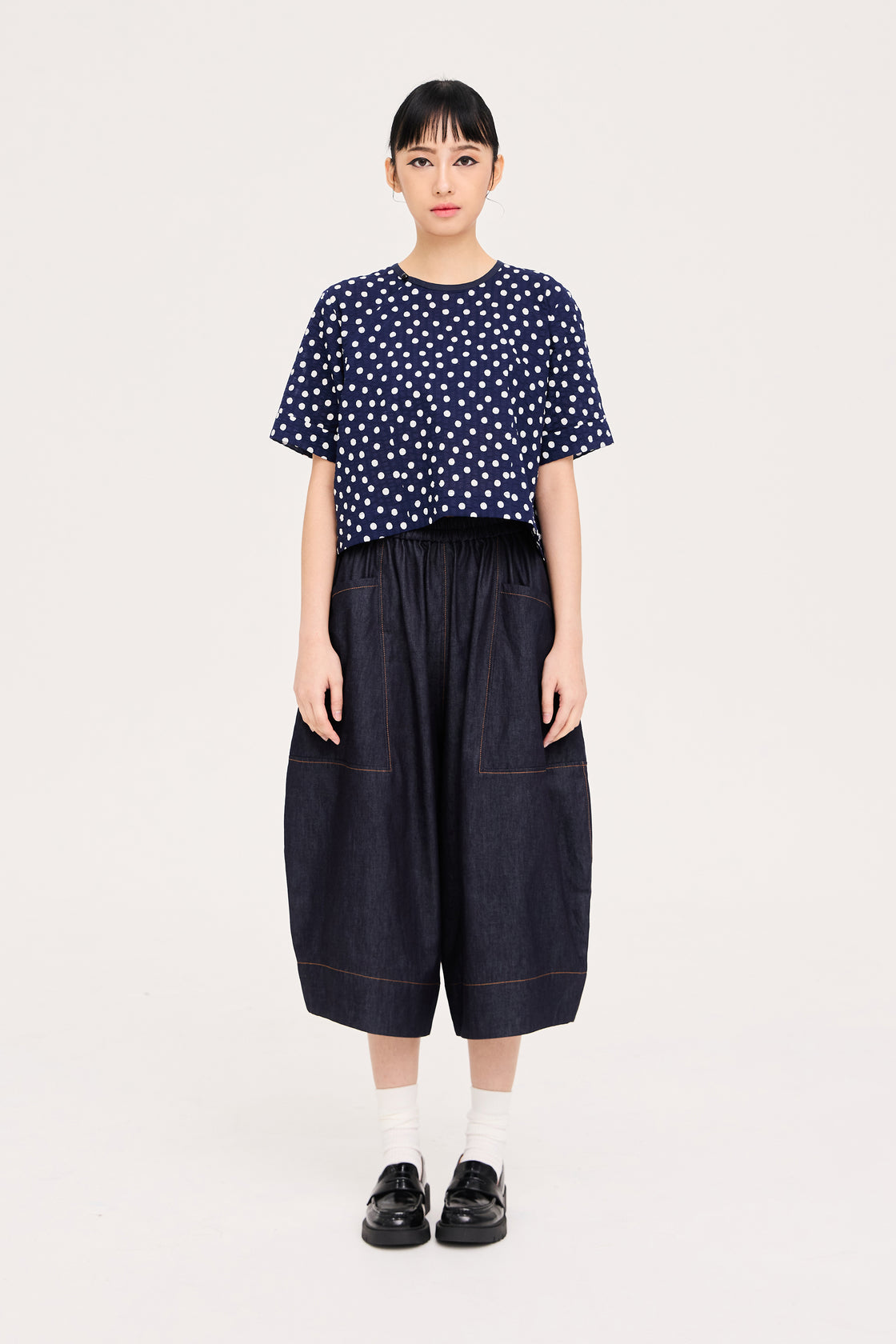 TP Cropped B Pleats Polka Dots [PRE-ORDER]
