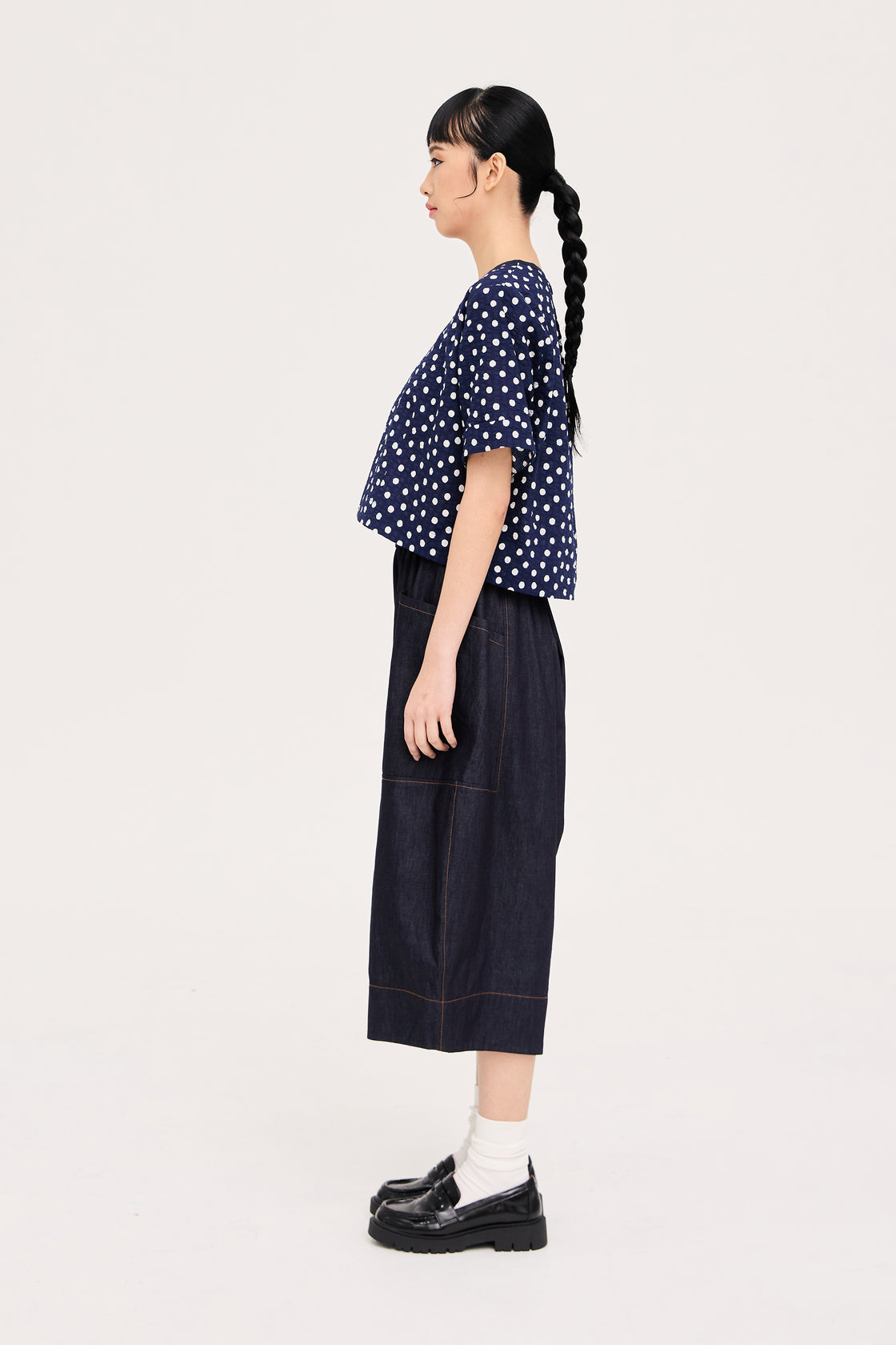TP Cropped B Pleats Polka Dots [PRE-ORDER]