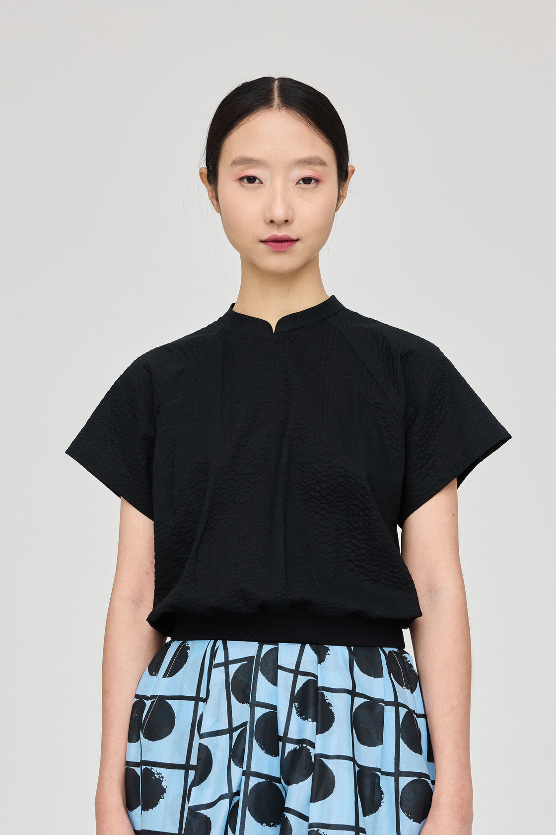 TP Cropped with Elasticated Hem Salt Shrunk