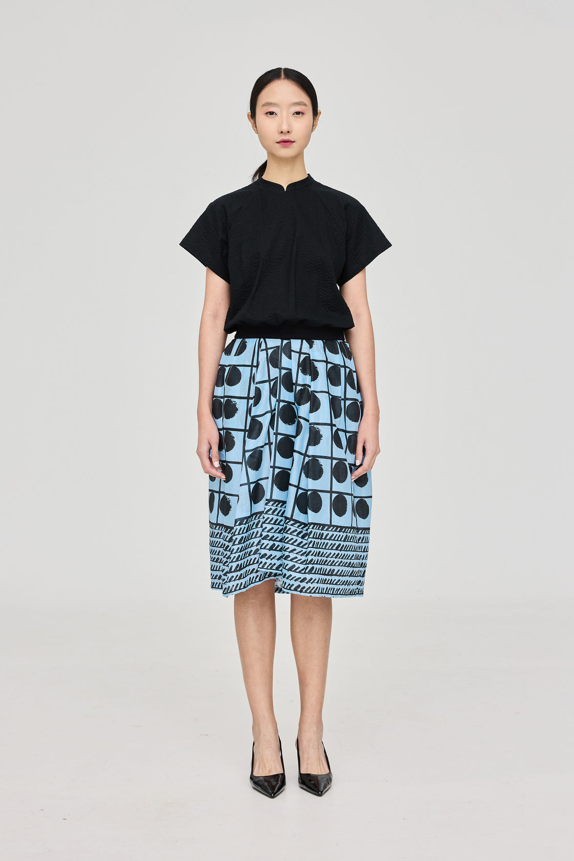 TP Cropped with Elasticated Hem Salt Shrunk