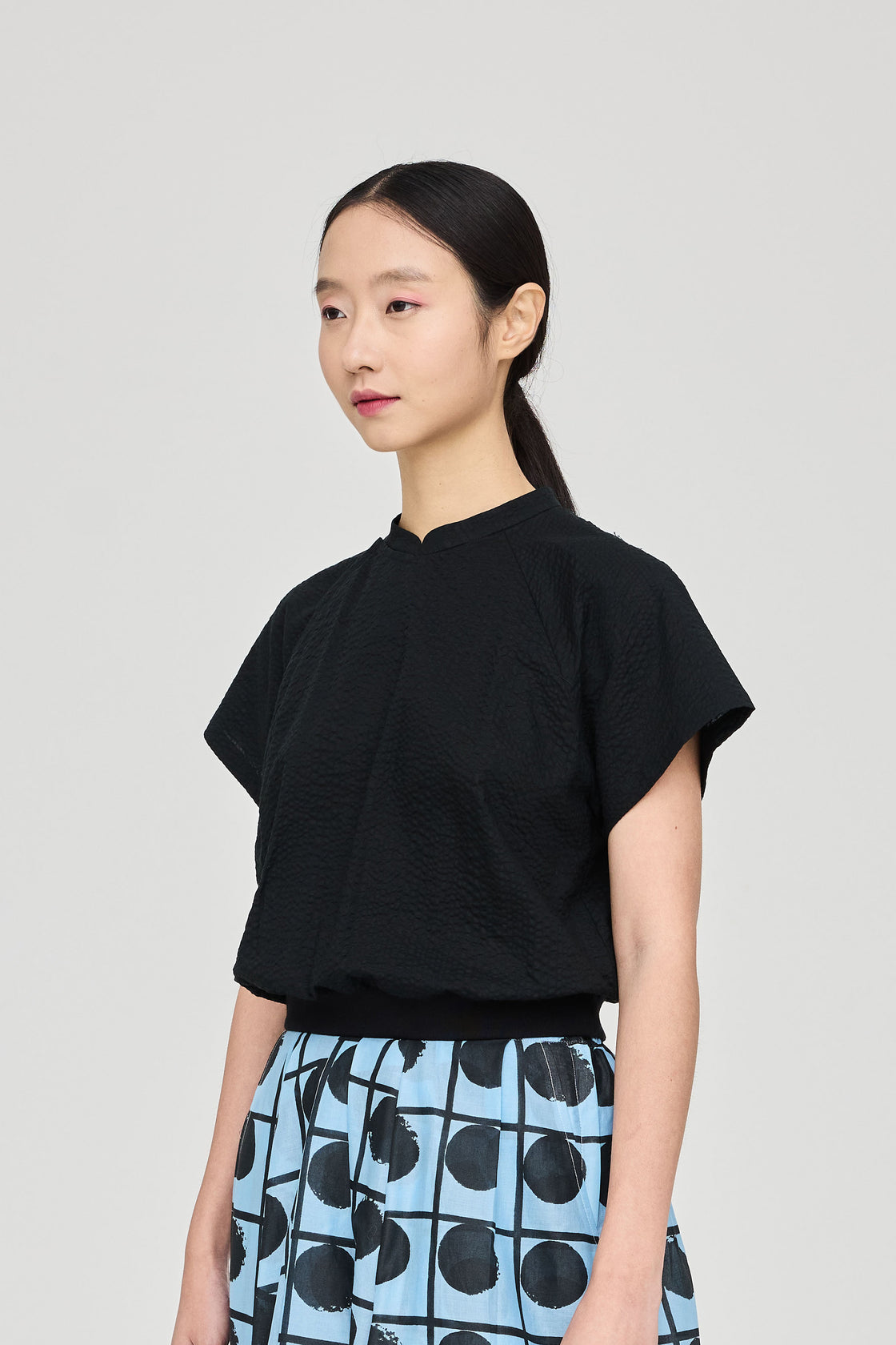 TP Cropped with Elasticated Hem Salt Shrunk