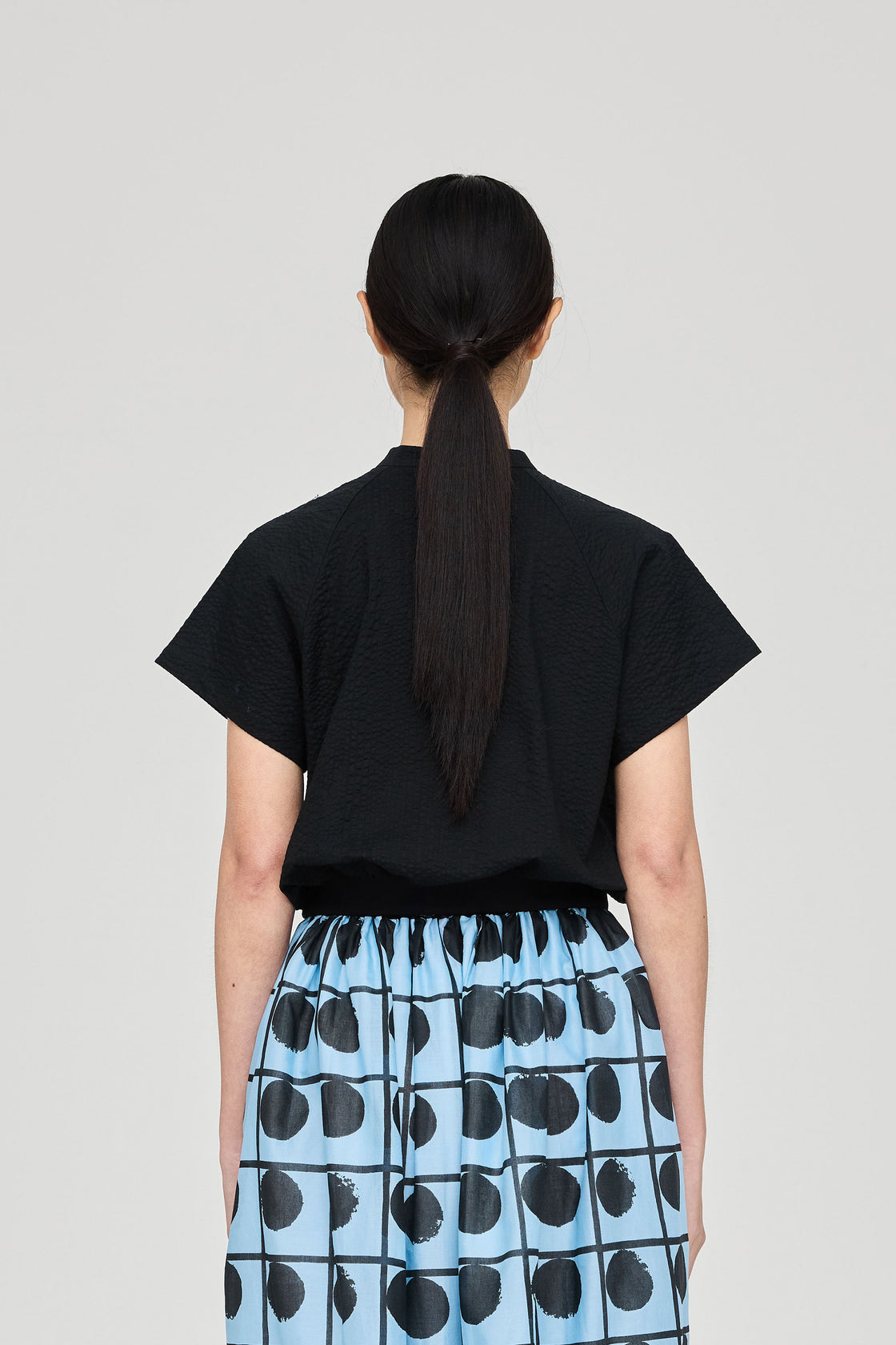 TP Cropped with Elasticated Hem Salt Shrunk