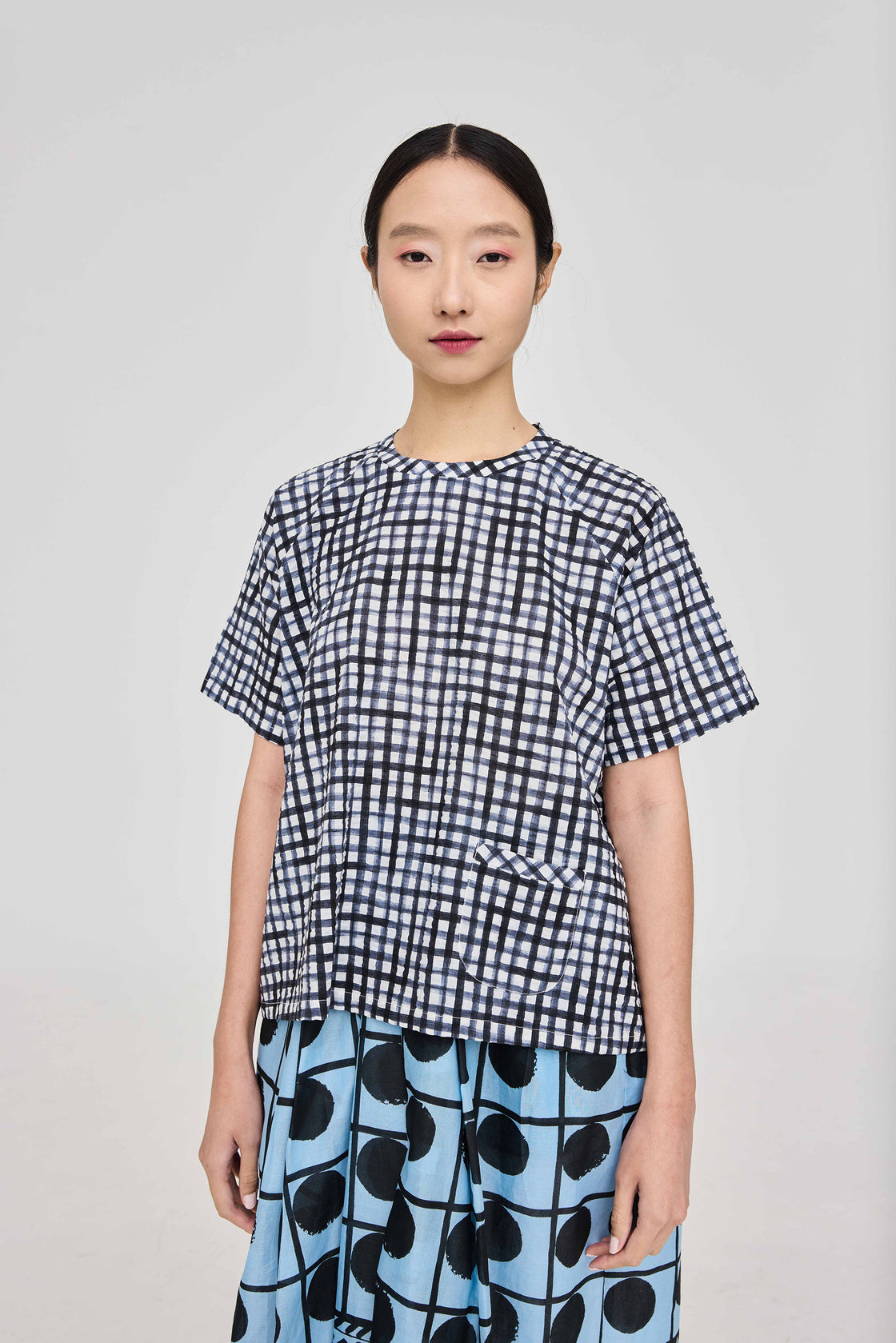 TP Oversized T-Shirt Salt-Shrunk Grids