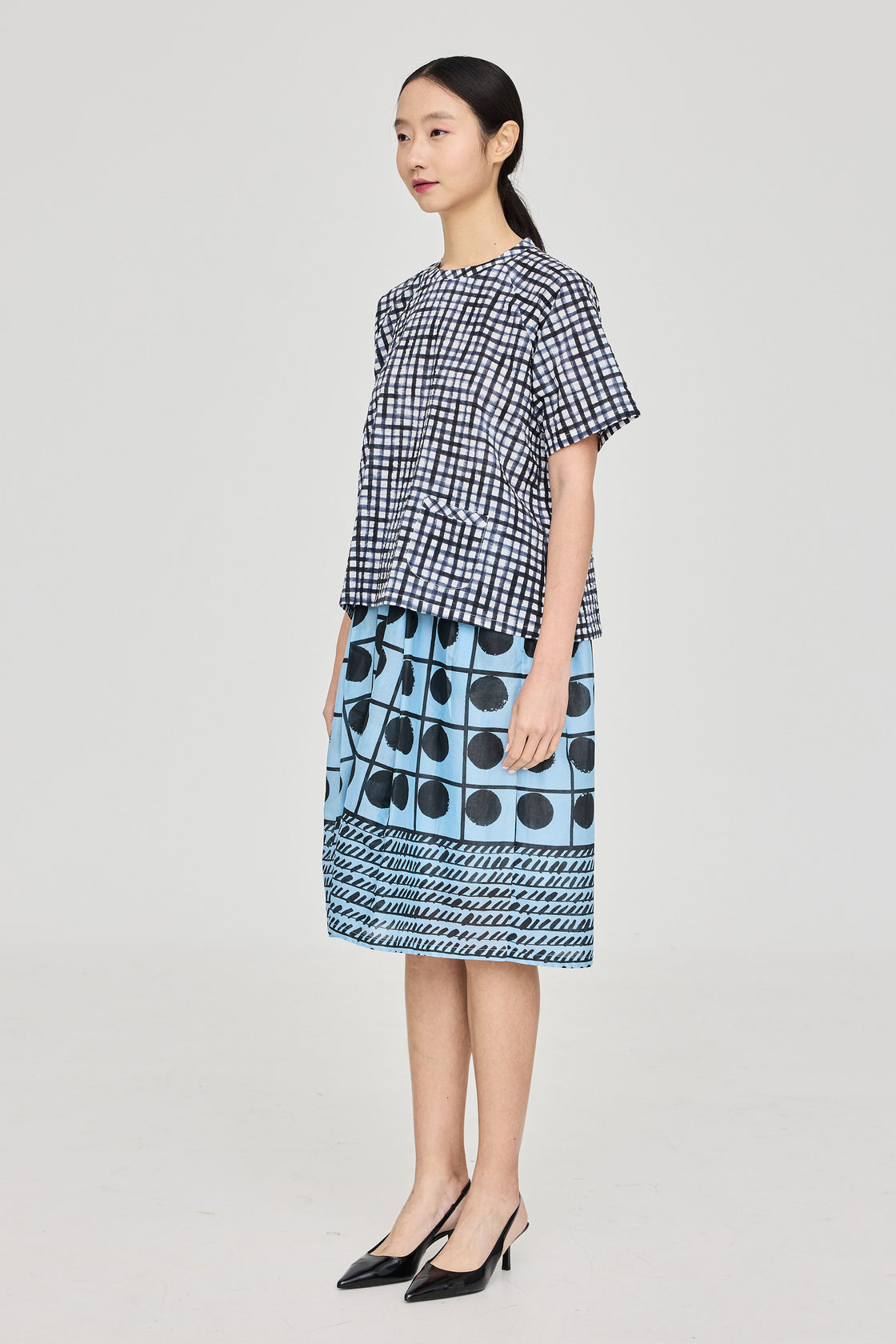 TP Oversized T-Shirt Salt-Shrunk Grids