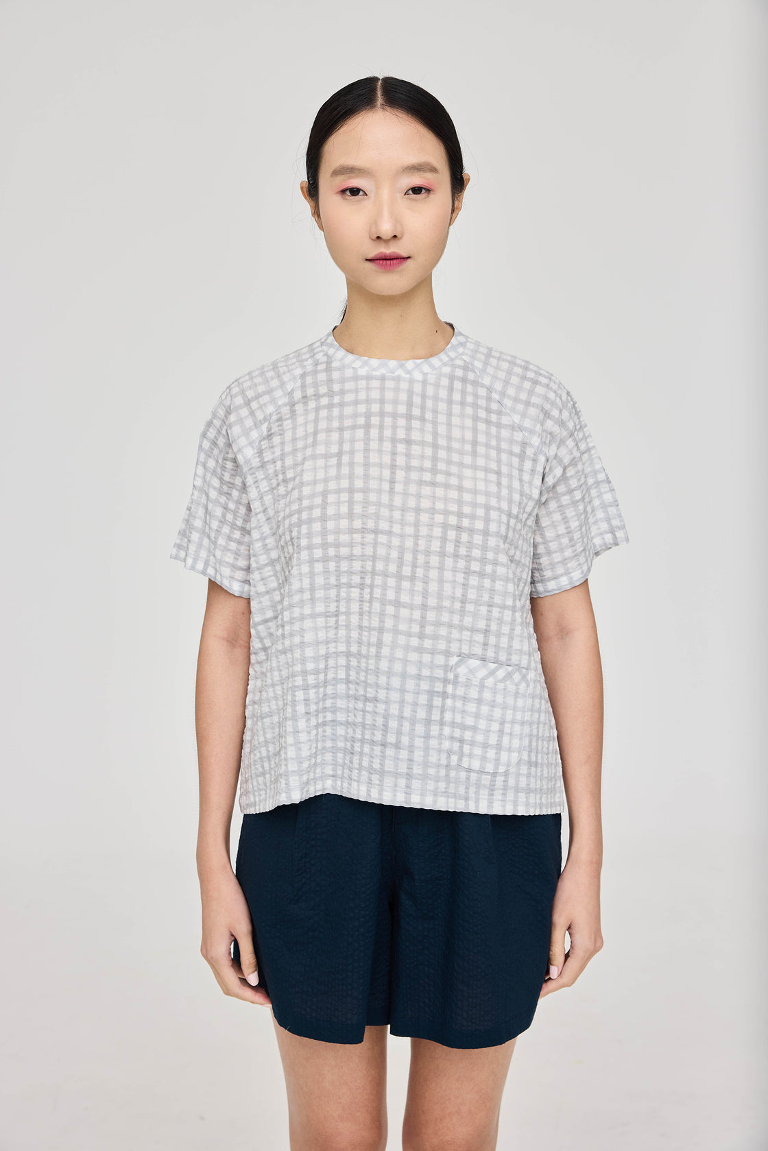 TP Oversized T-Shirt Salt-Shrunk Grids