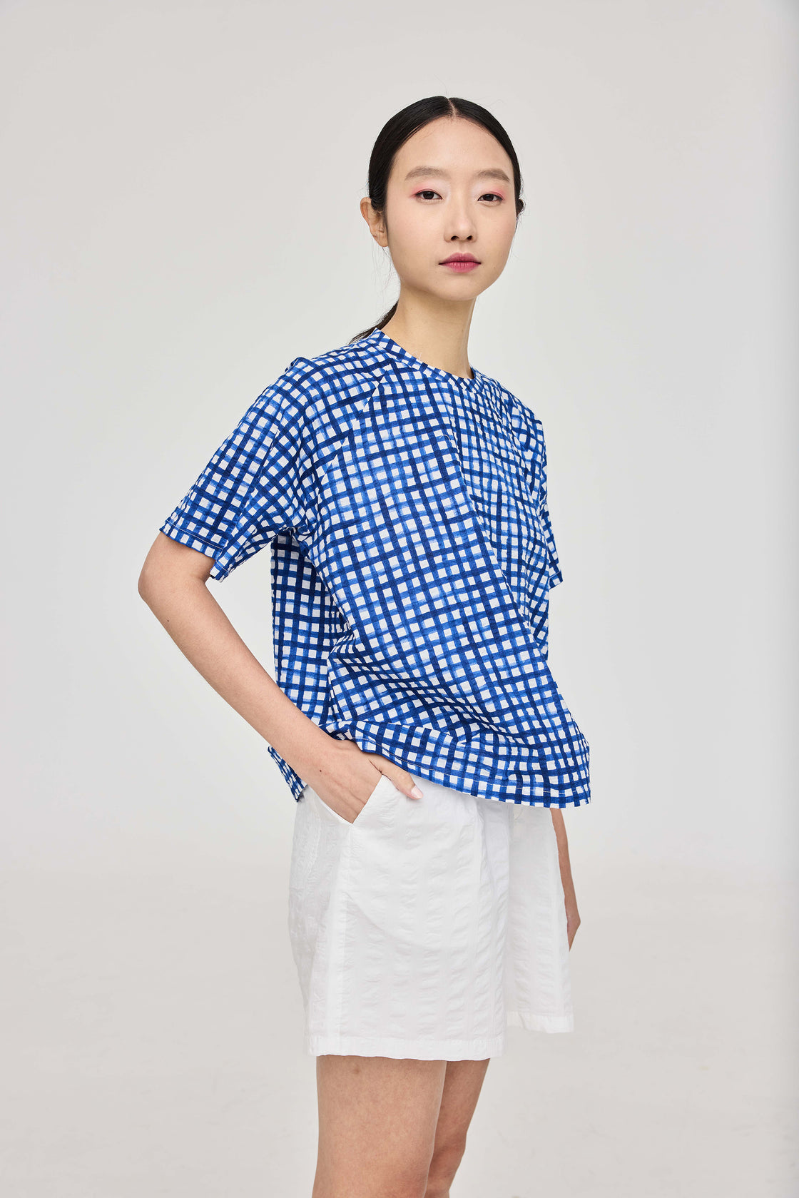 TP Oversized T-Shirt Salt-Shrunk Grids