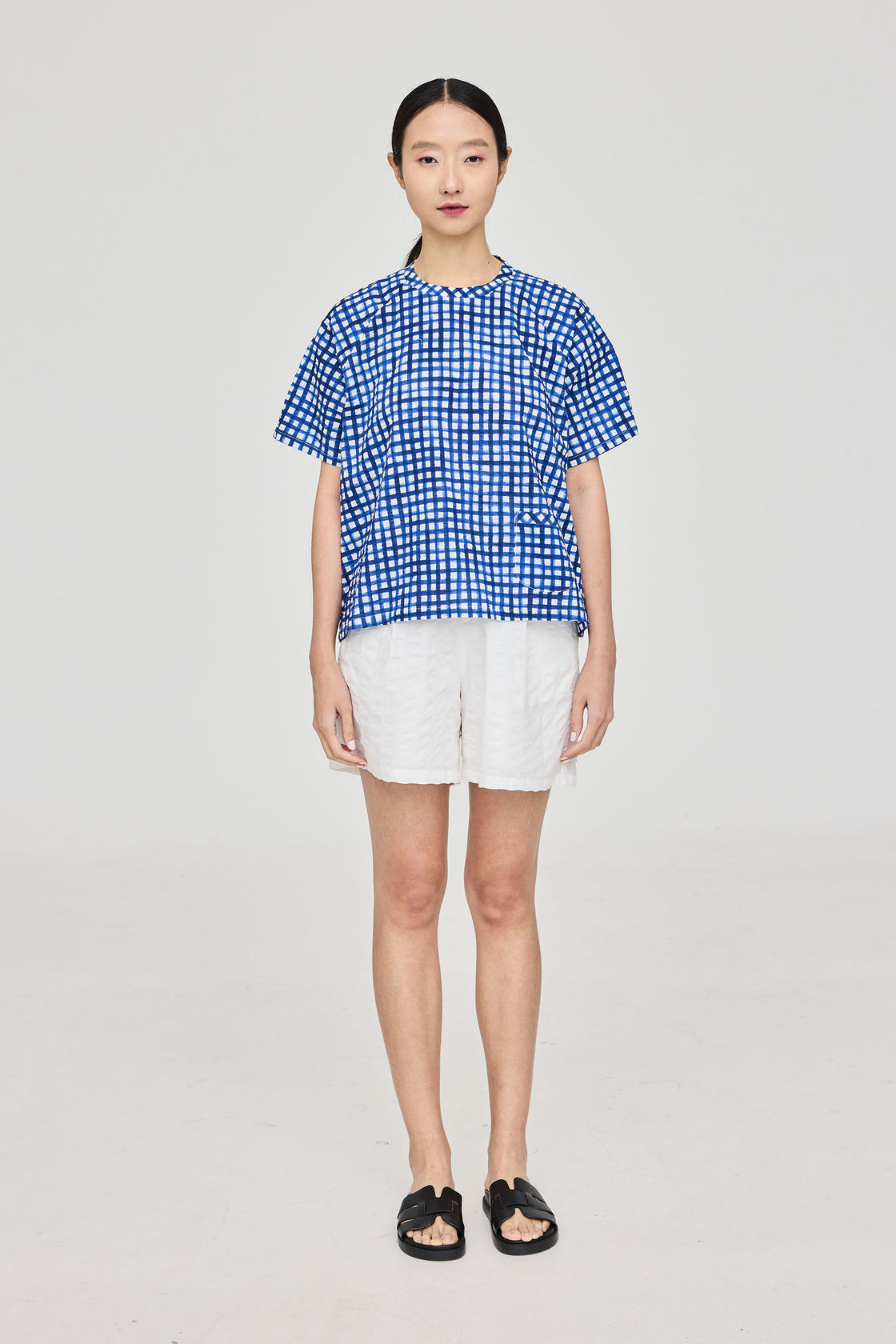 TP Oversized T-Shirt Salt-Shrunk Grids