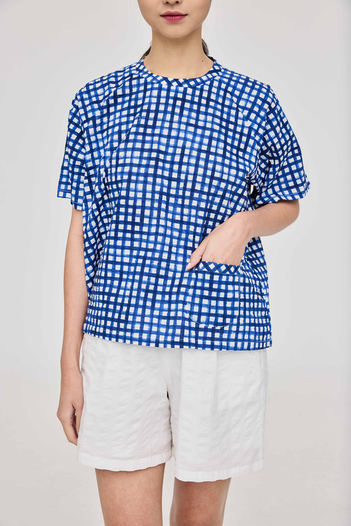 TP Oversized T-Shirt Salt-Shrunk Grids