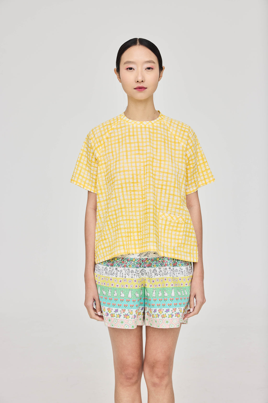 TP Oversized T-Shirt Salt-Shrunk Grids
