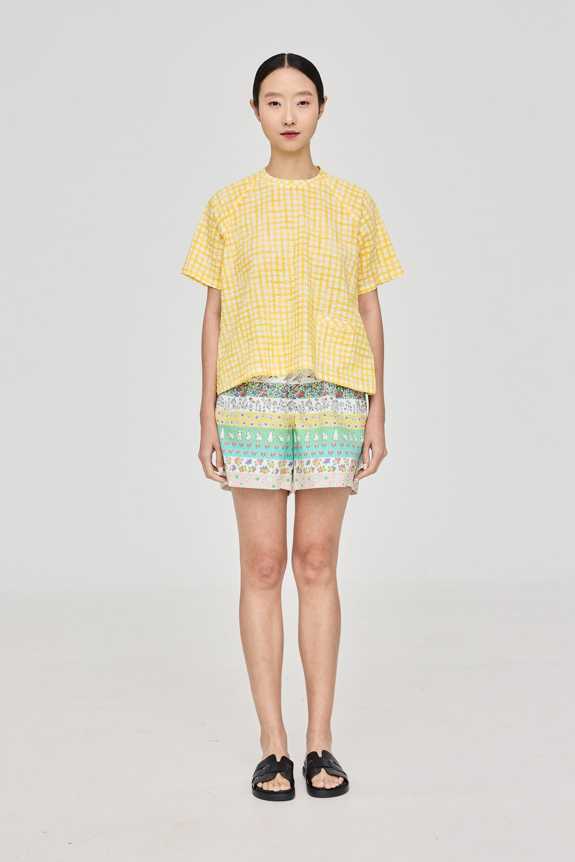 TP Oversized T-Shirt Salt-Shrunk Grids