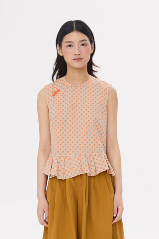 TP Uneven Hem Slvless Dots [PRE-ORDER]