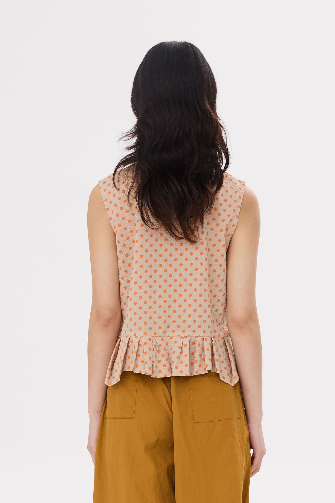 TP Uneven Hem Slvless Dots [PRE-ORDER]