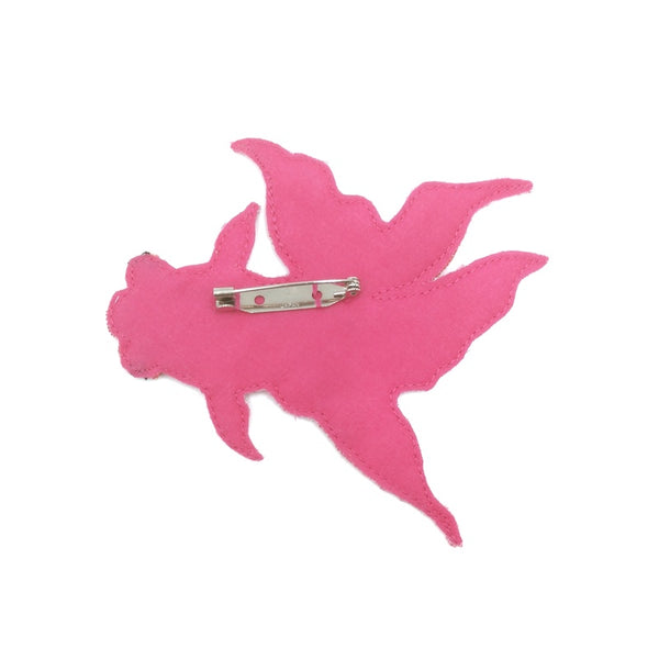 Embroidery Brooch (Goldfish)