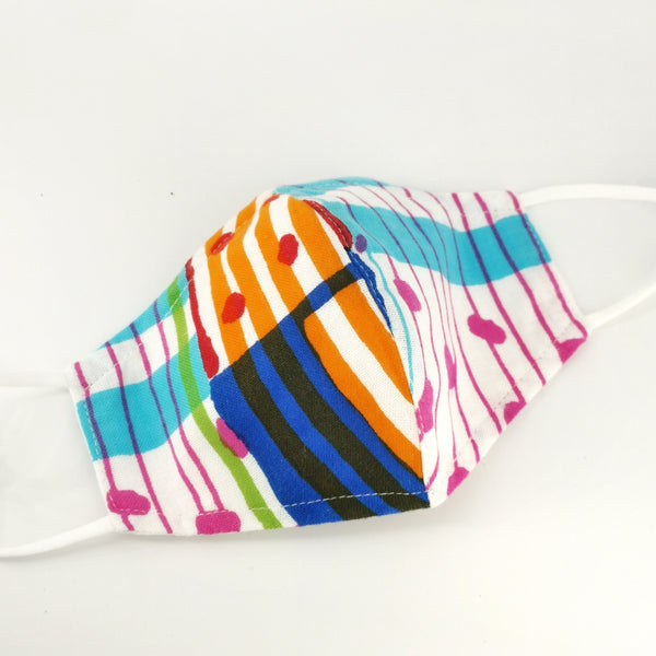 Colourful Stripes 3D Mask
