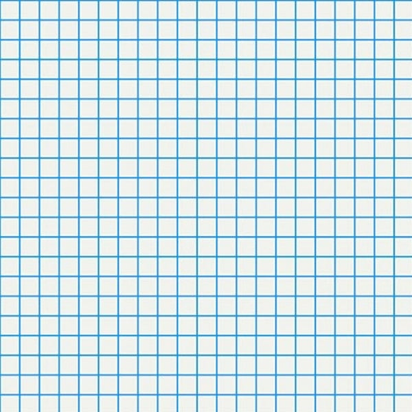 Graph Paper Blue Pleated v2 Mask