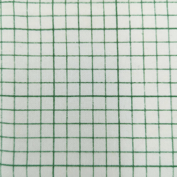 Graph Paper Green Pouch for Masks
