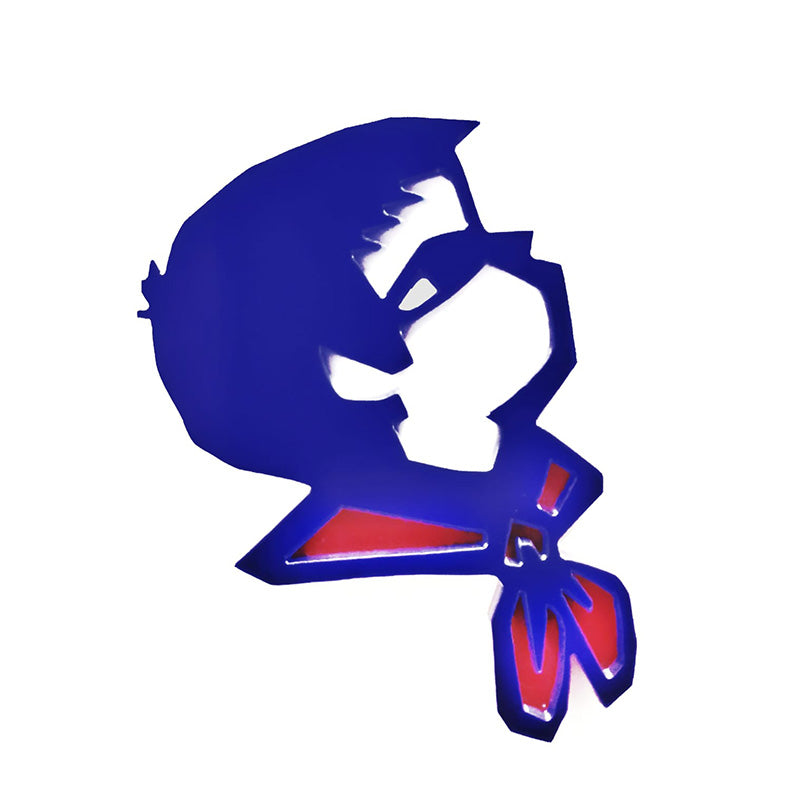 Red Scarf Boy Acrylic Brooch