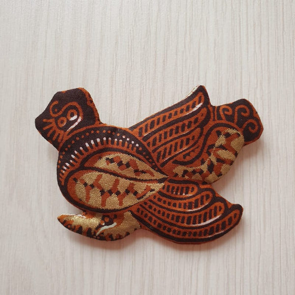 Batik Fabric Brooch (Mythical Bird 2)