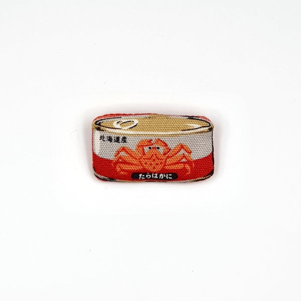 Fabric Brooch (Canned Crab Meat)