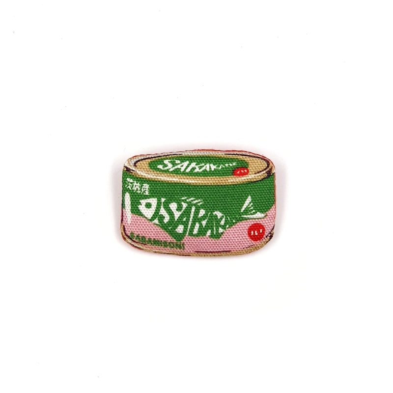 Fabric Brooch (Canned Saba Fish)