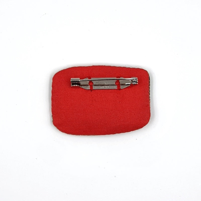 Fabric Brooch (Curry)